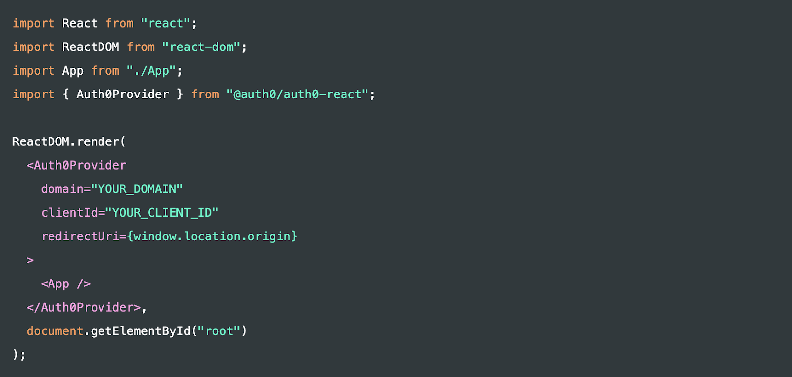 Integrate Auth0 with your React app