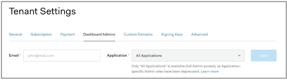 Invite Colleagues to Auth0